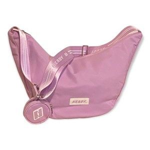 Nerdy Crossbody Messenger Bag Lavender Purple